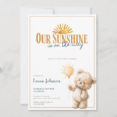 Baby Shower Invitation Our Sunshine (Vorderseite)