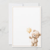 Baby Shower Invitation Our Sunshine (Rückseite)