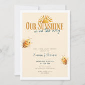 Baby Shower Invitation Our Sunshine (Vorderseite)