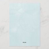 Baby shower invitation with a cute teddy bear einladung (Rückseite)