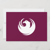 Baby Shower Invitation with Flag of Phoenix City Einladung (Rückseite)