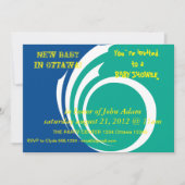 Baby Shower Invitation with Flag Ottawa, Kanada Einladung (Vorderseite)