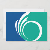 Baby Shower Invitation with Flag Ottawa, Kanada Einladung (Rückseite)