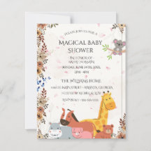 Baby Shower Invitations | Custom Wildflower Card