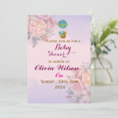 Baby Shower Invitations  Einladung (Stehend Vorderseite)