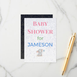 Baby Shower Invitations Enclosure Cards Signs | De Begleitkarte