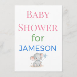 Baby Shower Invitations Enclosure Cards Signs | De Begleitkarte