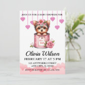 Baby Shower Invitations, Puppy Theme Invitations Einladung (Stehend Vorderseite)