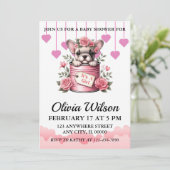 Baby Shower Invitations, Puppy Theme Invitations Einladung (Stehend Vorderseite)
