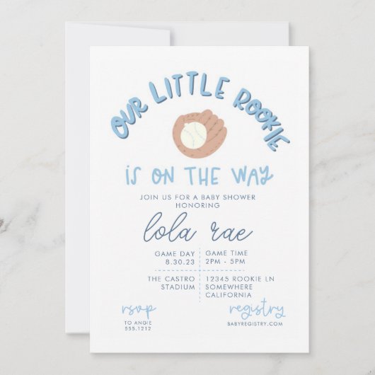 BABY SHOWER INVITE EINLADUNG (Vorderseite)