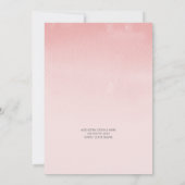 BABY SHOWER INVITE ombre wasserfarbe minze koralle Einladung (Rückseite)