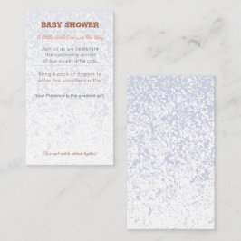 Baby Shower Invite | Woodland Diaper Raffle Card Begleitkarte