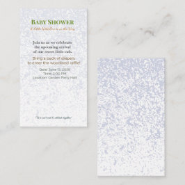 Baby Shower Invite | Woodland Diaper Raffle Card Begleitkarte