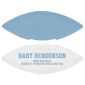 Baby Shower It's A Boy Sports Blue White First  Football (Paneele)