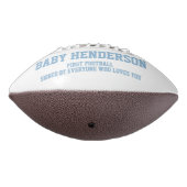 Baby Shower It's A Boy Sports Blue White First  Football (Gedreht 270)