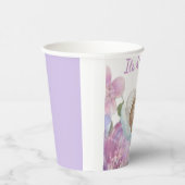 Baby Shower Its A girl Pappbecher (Rechts)