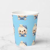 Baby Shower Junge Bao Pappbecher (Rückseite)