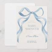 Baby Shower Junge Einladung (Vorne/Hinten)