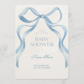 Baby Shower Junge Einladung (Vorderseite)