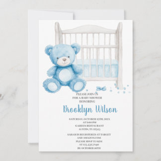 Baby Shower Junge Elefanteneinladung Einladung