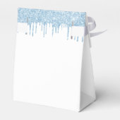 Baby Shower Junge hellblaue weiße Ballons Geschenkschachtel (Rückseite)