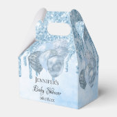 Baby Shower Junge hellblauen Ballons vielen Dank Geschenkschachtel (Rückseite)