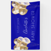 Baby Shower Junge königsblaue Goldballons Party Banner (Vertikal)