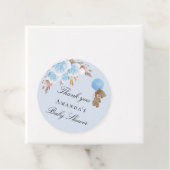 Baby Shower Junge Teddy Pampas Gras vielen Dank Geschenkanhänger (Beispiel)