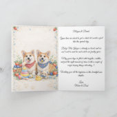 Baby Shower Karte mit Corgis (Innenseite)