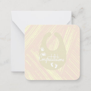 Baby-Shower-Karte Mitteilungskarte