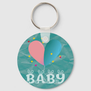 Baby-Shower-Karte Schlüsselanhänger
