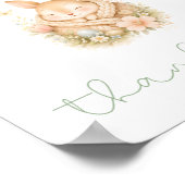 Baby-Shower-Karten Bücher Geschenke Kleiner Hase Poster (Ecke)