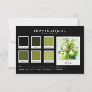 Baby-Shower-Kleidung   Apple Orchard-Palette Einladung