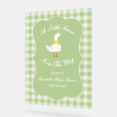 Baby Shower Kleine Gans Acrylschild (Winkel)
