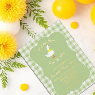 Baby Shower Kleine Gans Folieneinladung