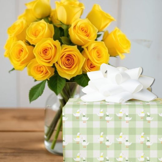 Baby Shower Kleine Gans Geschenkpapier