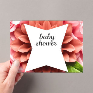 Baby Shower – Kleine Wunderfeier Acryleinladungen