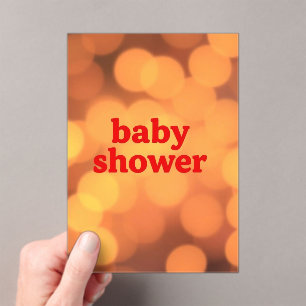 Baby Shower – Kleine Wunderfeier Acryleinladungen