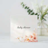 Baby Shower – Kleine Wunderfeier Einladung (Stehend Vorderseite)
