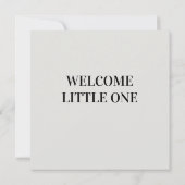 Baby Shower – Kleine Wunderfeier Einladung (Rückseite)