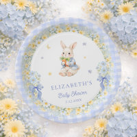 Baby Shower Kleiner Hase Gingham-Junge
