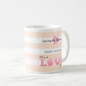 Baby Shower Liebe Baby Girl Kaffeetasse (VorderseiteRechts)