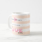 Baby Shower Liebe Baby Girl Kaffeetasse (Vorderseite Links)