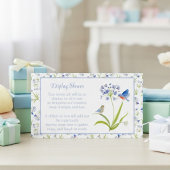 Baby Shower Lily with Bluebird Display Shower Begleitkarte