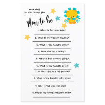 Baby Shower Lion Wie gut Sie wissen, Karte