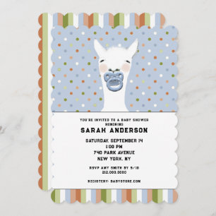 Baby Shower Llama Theme Einladung