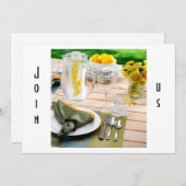 BABY SHOWER LUNCHEON INVITATION EINLADUNG (Vorne/Hinten)