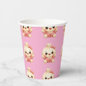 Baby Shower Mädchen Bao Pappbecher (Vorderseite)