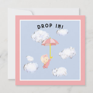 Baby Shower Mädchen Einladung