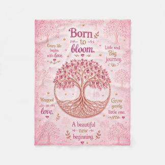 Baby-Shower-Mädchen gedruckte Fleece-Decke Fleecedecke